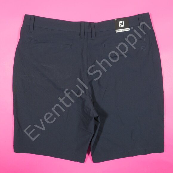 FootJoy Performance 9" Knit Golf Shorts in Navy Blue Size 36 - Picture 4 of 8